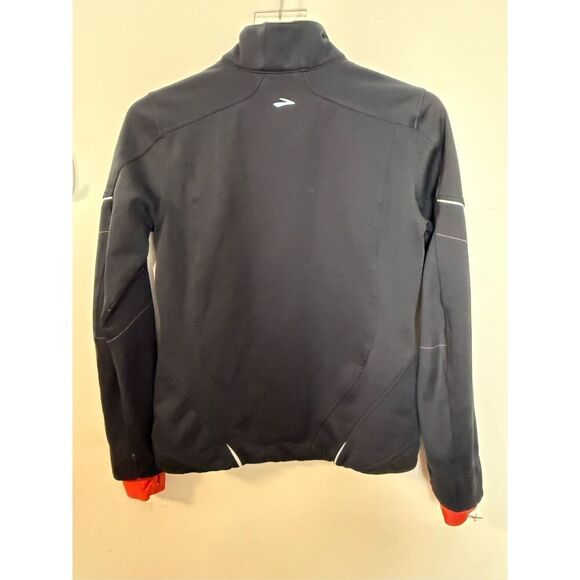 Brooks Utopia Running Jacket Womens Medium Black Softshell Full Zip Small - Picture 3 of 5